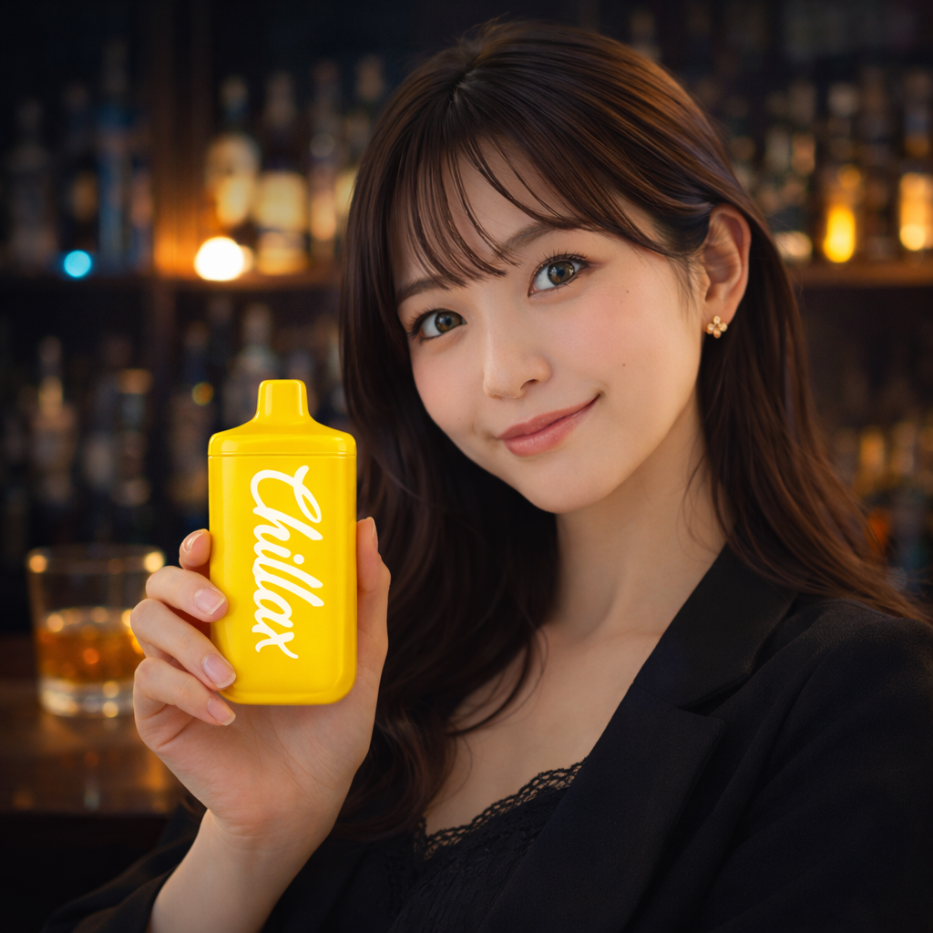 Chillaxを持つ女性